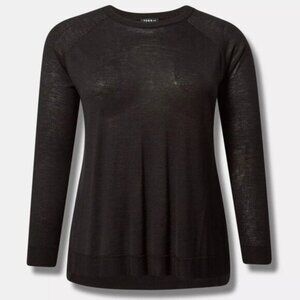 Torrid Tissue Weight Pullover Long Sleeve Sweater